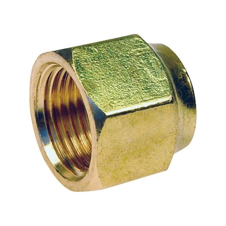Jmf JMF Company 5/8 in. Flare X 1/2 in. D CTS Brass Forged Flare Nut 4174199